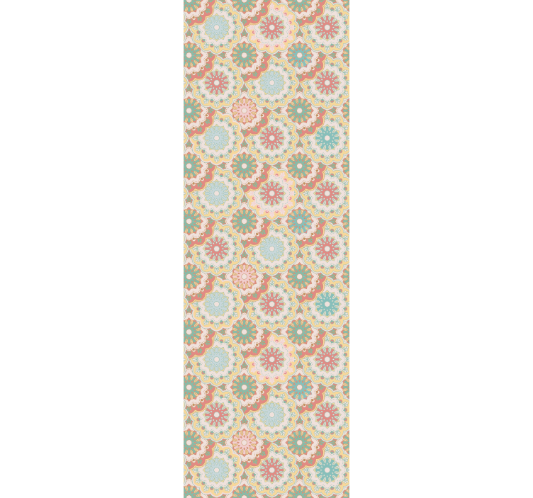 Store enrouleur bureaux tissu "granny chic" - TenStickers