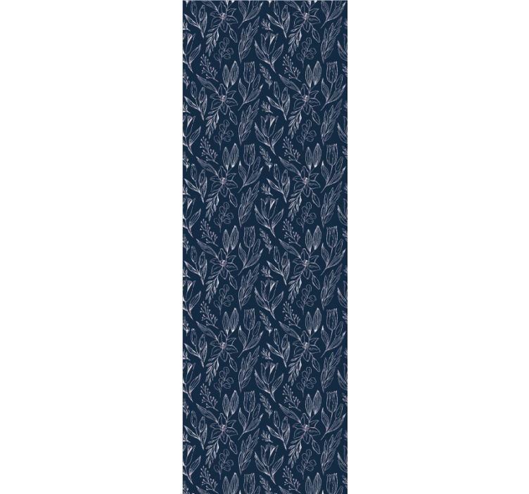 Store enrouleur bureaux motif floral de lys seamless - TenStickers