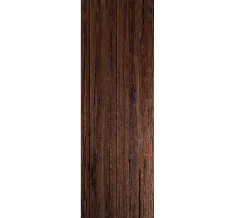 Store enrouleur bureaux planches en bois rustiques marron - TenStickers