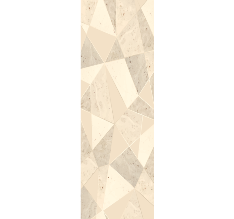Store enrouleur bureaux triangles dorés 3d - TenStickers