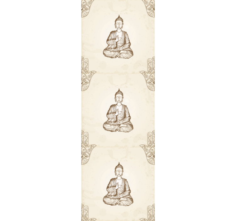 Store enrouleur bureaux symbole main de bouddha - TenStickers