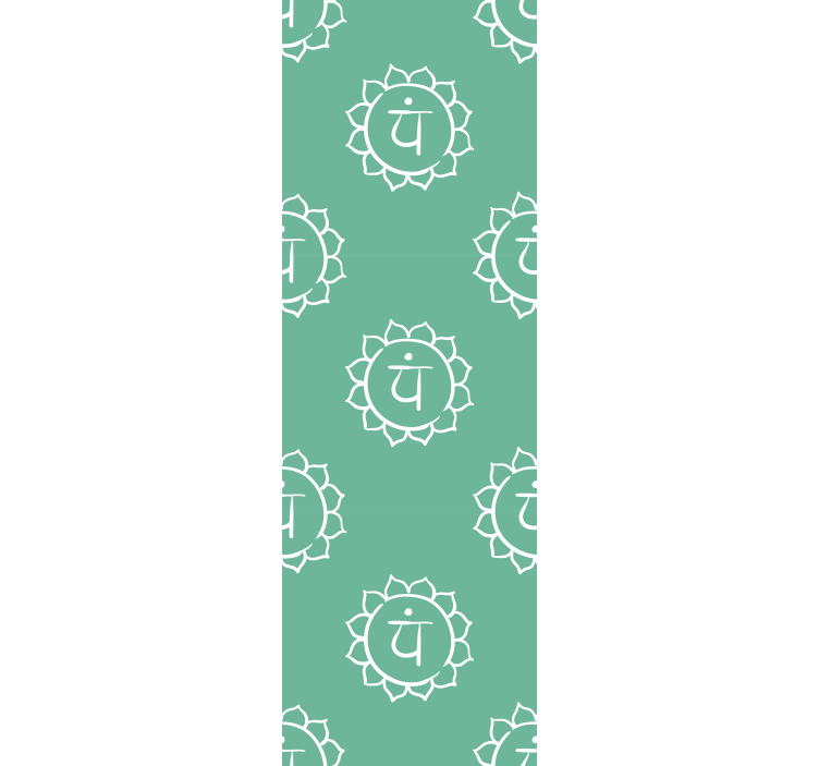 Store enrouleur bureaux symbole du chakra du cœur - TenStickers