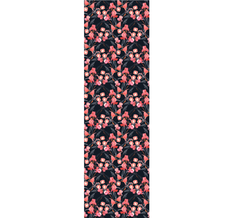 Store enrouleur bureaux fleurs roses fragiles sur branches - TenStickers