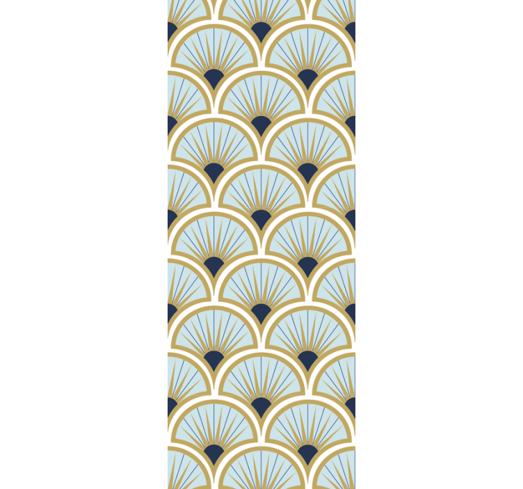 Store enrouleur moderne motifs élégants de ventilateur - TenStickers