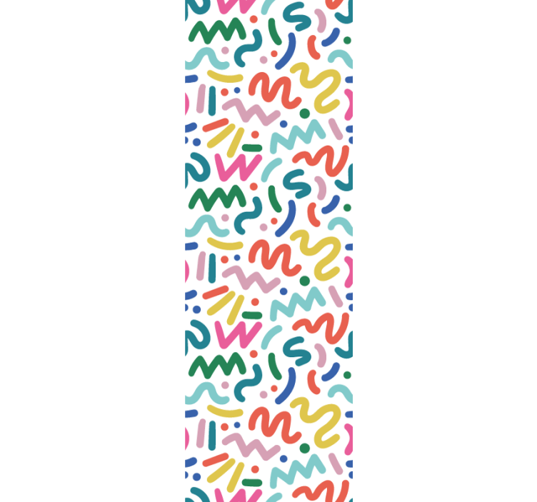 Store enrouleur moderne formes colorées abstraites - TenStickers