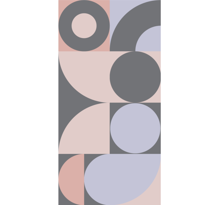 Store enrouleur moderne motif cercles géométriques - TenStickers