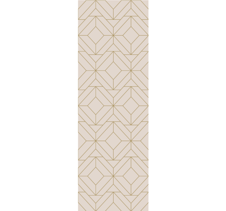 Store enrouleur moderne motif géométrique lignes dorées - TenStickers