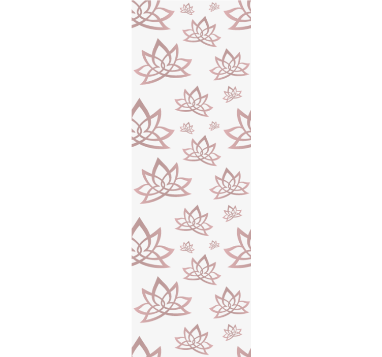 Store enrouleur moderne motif de lotus minimaliste - TenStickers