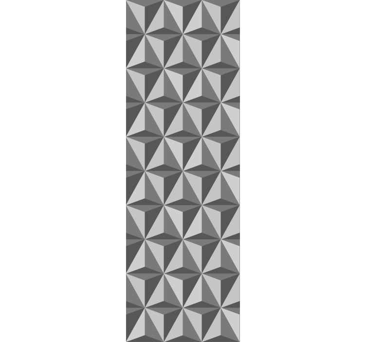 Store enrouleur moderne carreaux triangulaires foncés - TenStickers