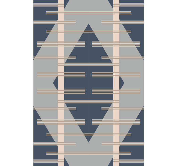 Store enrouleur moderne gris abstrait style années 50 - TenStickers