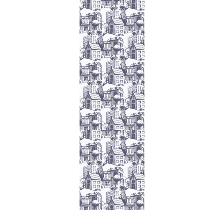 Store enrouleur moderne motif vintage ville - TenStickers