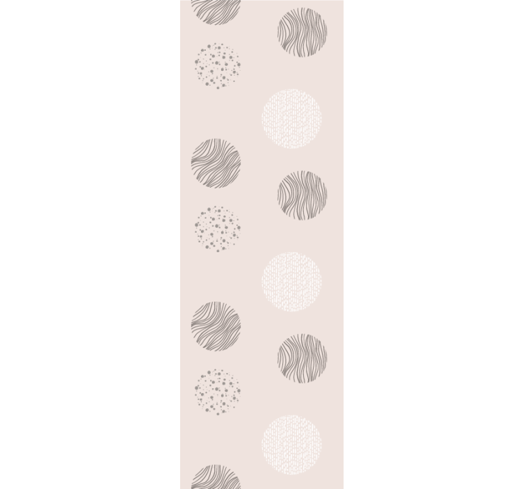 Store enrouleur moderne cercles gris avec texture - TenStickers
