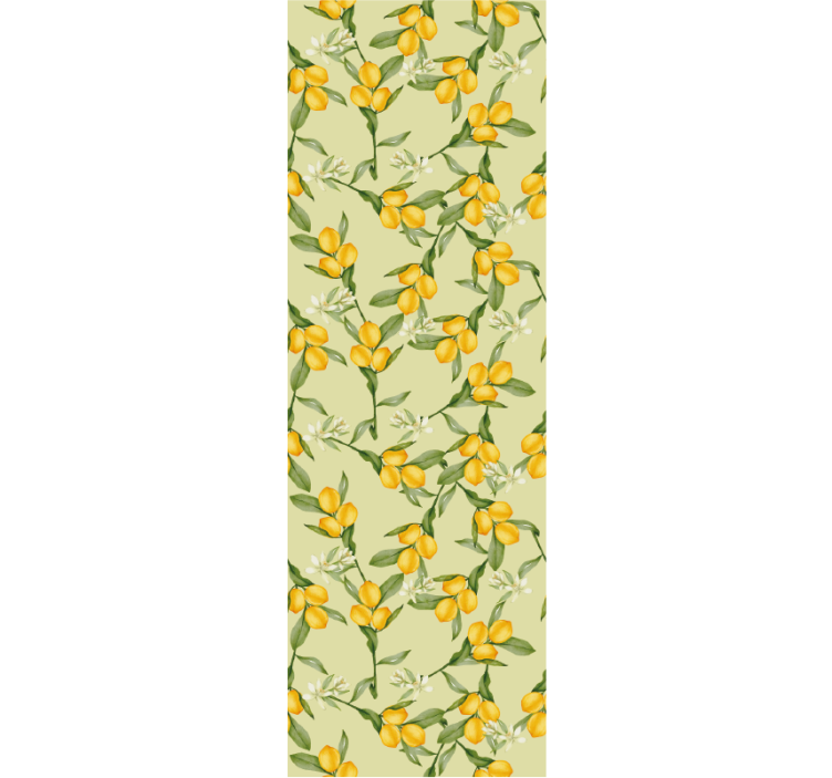 Store enrouleur moderne motif citrons d'été tropicaux - TenStickers