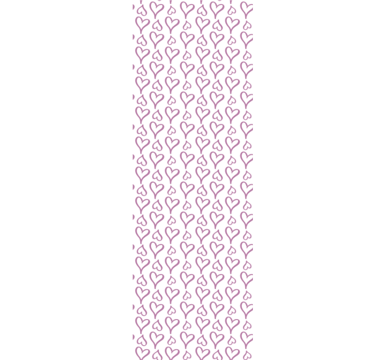Store enrouleur moderne icônes de cœurs roses illustrés - TenStickers