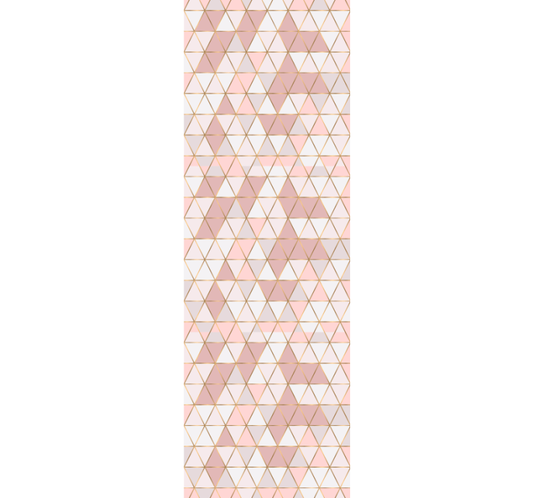Store enrouleur moderne lignes dorées sur fond clair - TenStickers