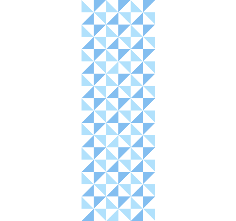 Store enrouleur moderne motif triangles bleus clairs - TenStickers