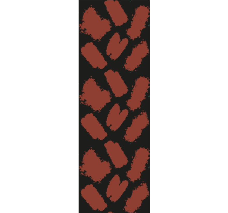 Store enrouleur moderne éclaboussure rouge et noire - TenStickers