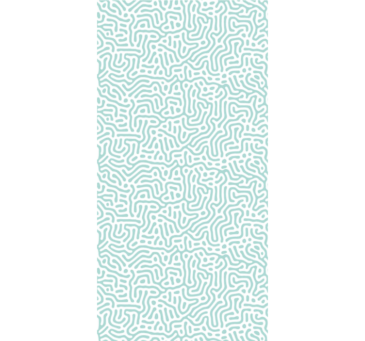 Store enrouleur moderne motif nature vert et blanc - TenStickers