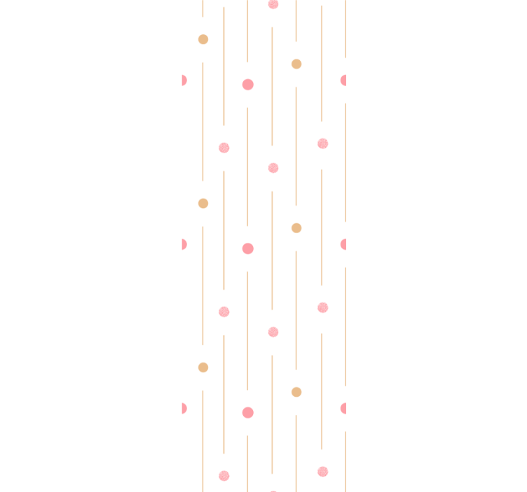 Store enrouleur moderne à pois colorés et lignes - TenStickers