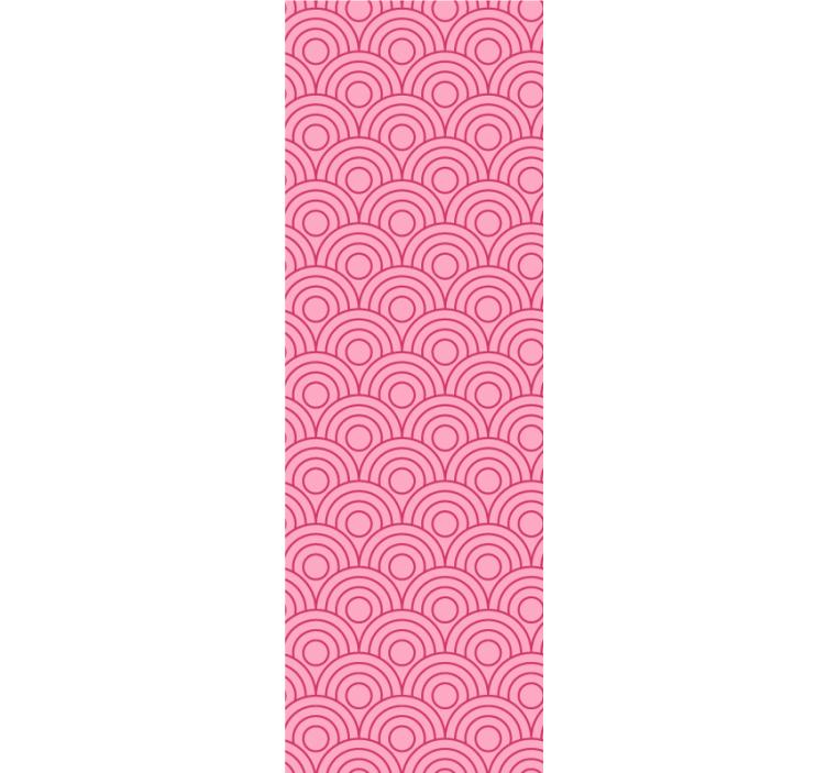 Store enrouleur moderne forme rose clair et foncé - TenStickers