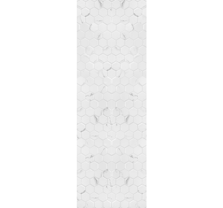 Store enrouleur moderne carreaux hexagonaux gris élégants - TenStickers