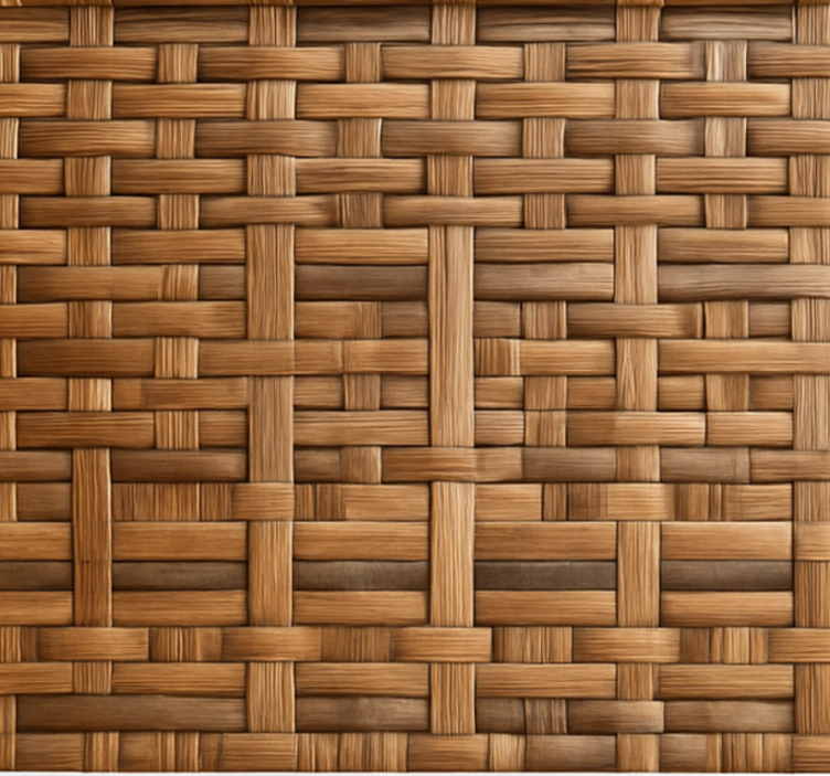 Store enrouleur textures et motifs tissage saule sombre - TenStickers
