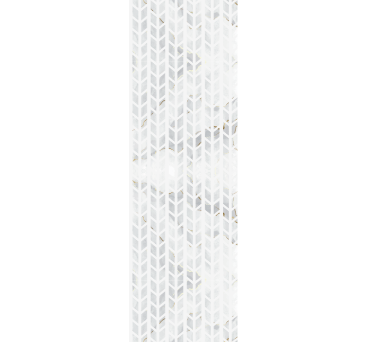 Store enrouleur gris carreaux de marbre dorés - TenStickers
