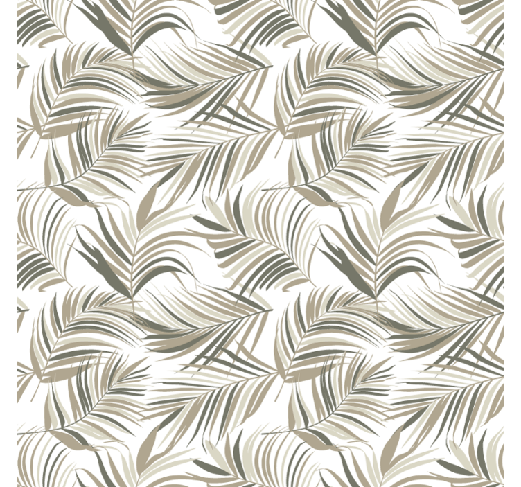 Store enrouleur gris motifs de feuilles élégants - TenStickers