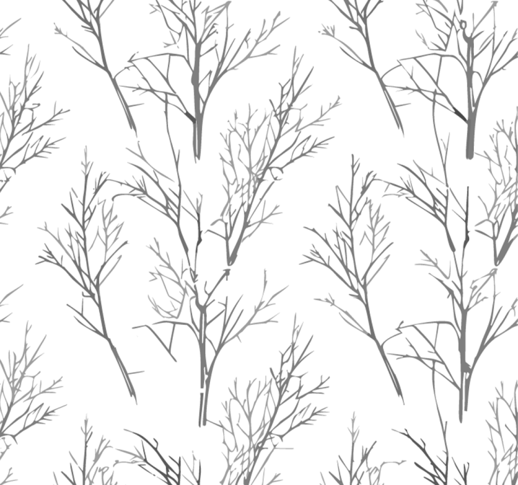 Store enrouleur gris branches fines - TenStickers