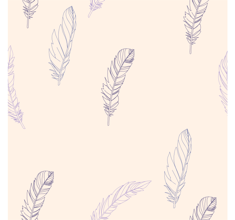 Store enrouleur rose motif de lignes de plumes - TenStickers