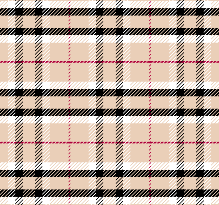Store enrouleur rose à carreaux tartan burberry - TenStickers