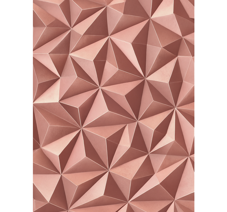 Store enrouleur rose motif géométrique doré rose - TenStickers