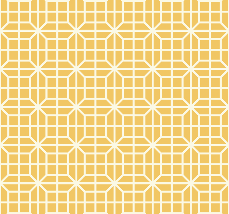 Store enrouleur jaune motif géométrique - TenStickers