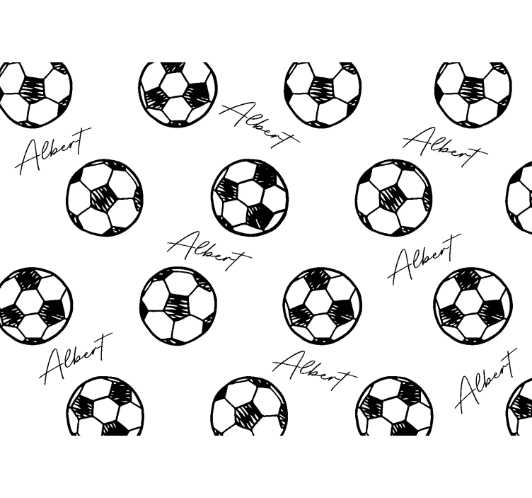 Store enrouleur blanc football avec prénom - TenStickers
