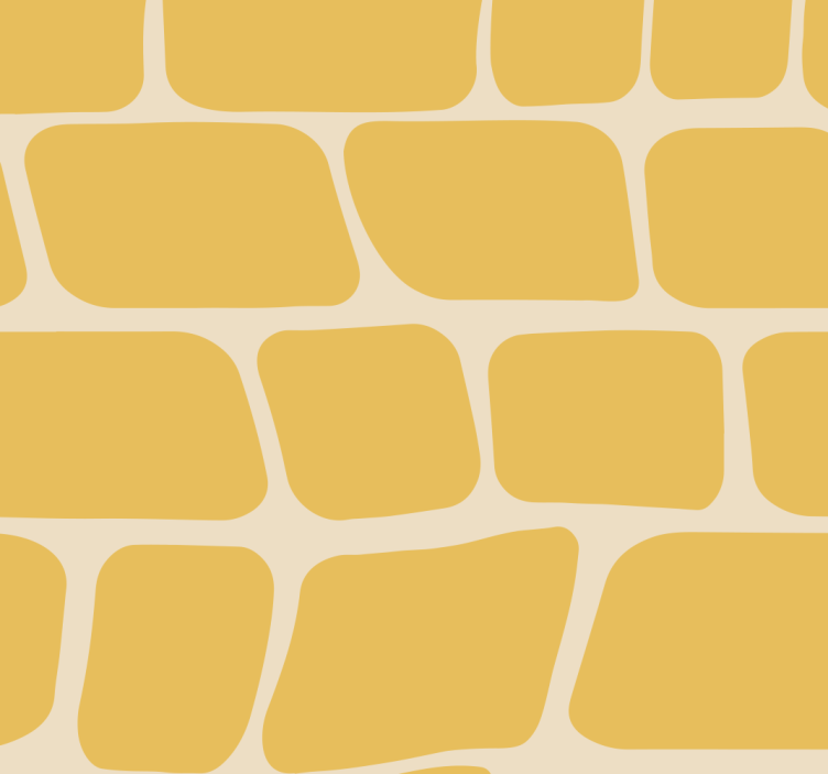 Store enrouleur jaune motif abstrait - TenStickers