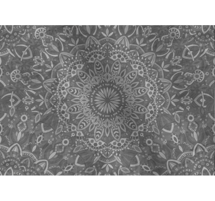 Store enrouleur gris motif mandala complexe - TenStickers