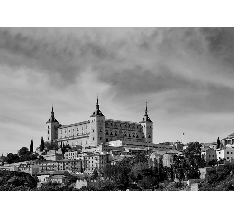Store enrouleur gris alcazar de tolède - TenStickers