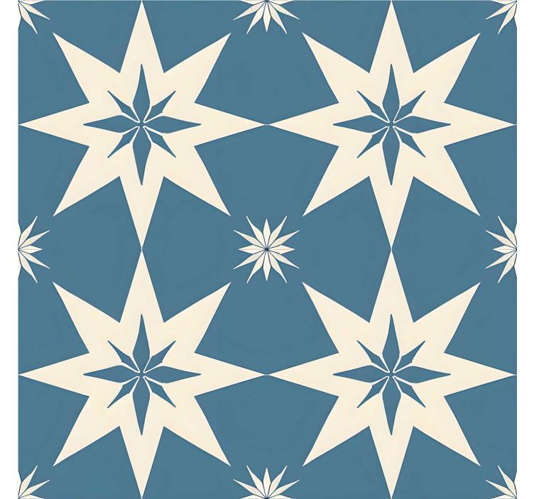 Store enrouleur bleu design étoilé bleu - TenStickers