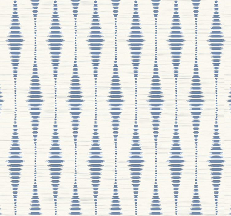 Store enrouleur bleu ikat bleu et beige - TenStickers