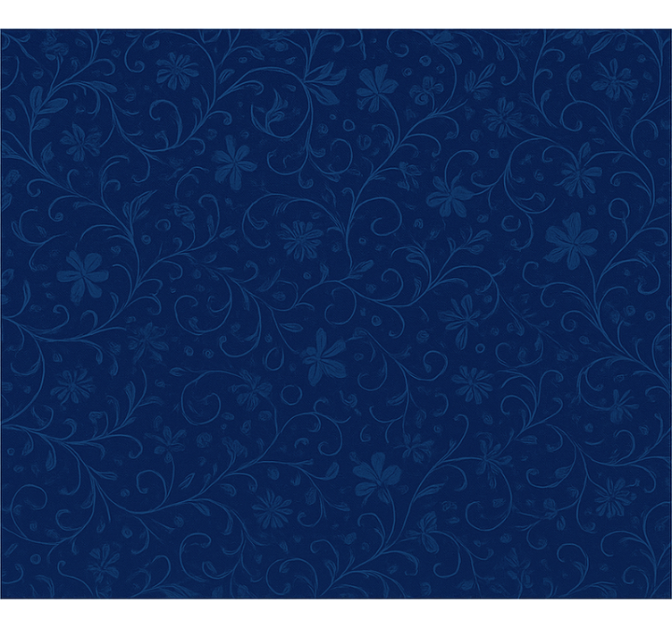 Store enrouleur bleu motif floral marine - TenStickers