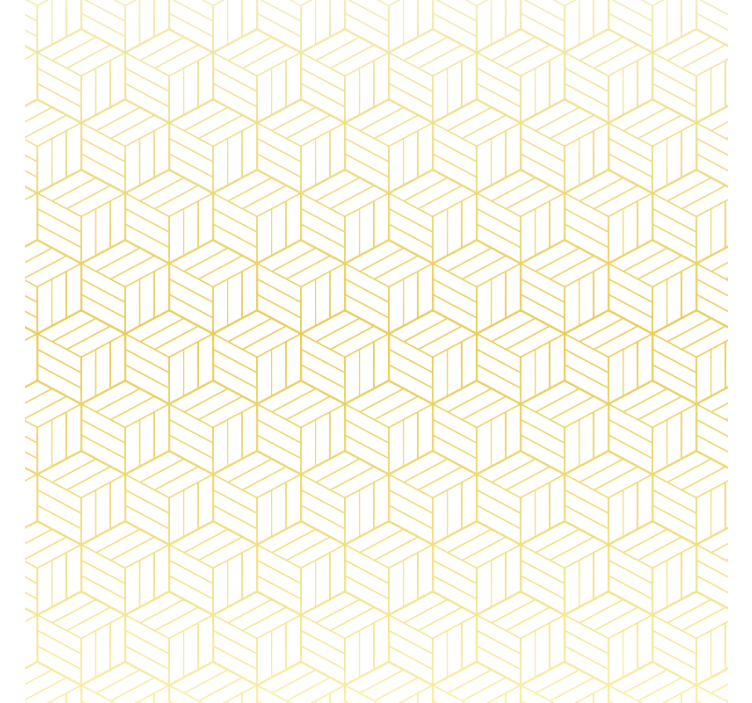 Store enrouleur moderne cubes géométriques dorés - TenStickers