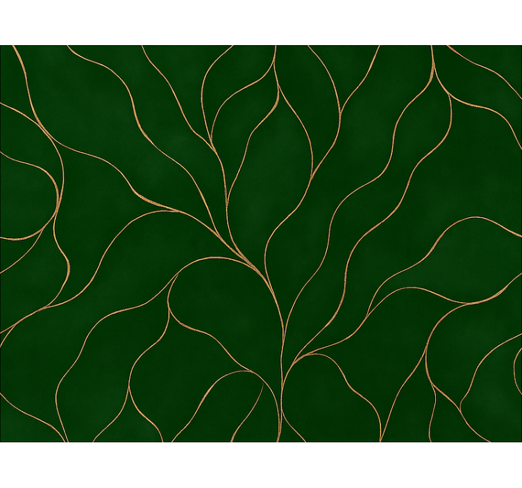 Store enrouleur moderne texture marbre vert et or - TenStickers