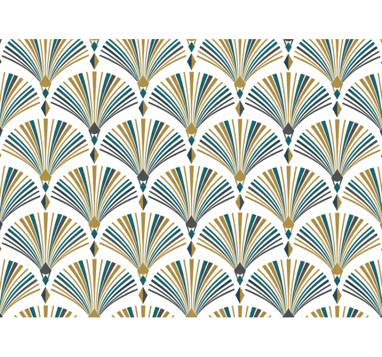Store enrouleur moderne murale de ventilateur vintage gatsby - TenStickers