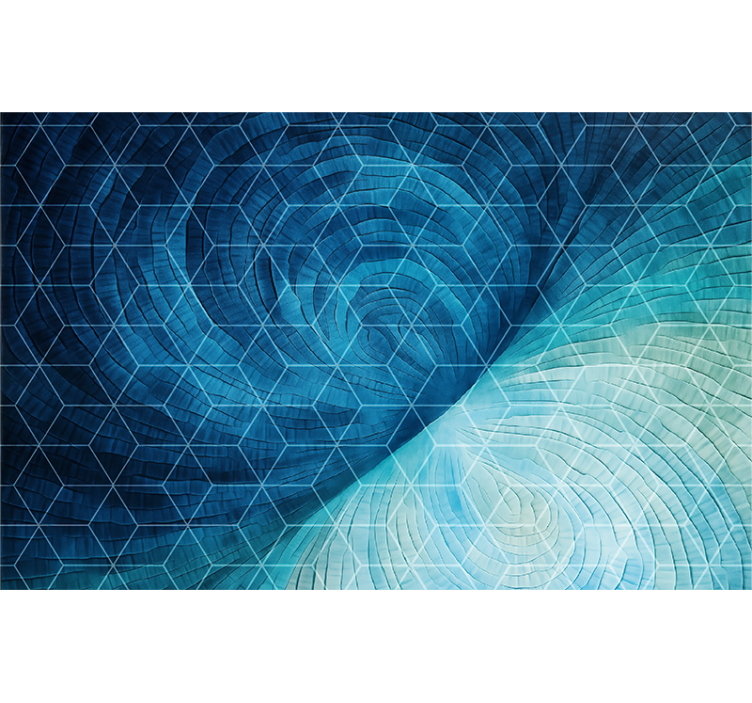 Store enrouleur bleu fond bleu abstrait - TenStickers
