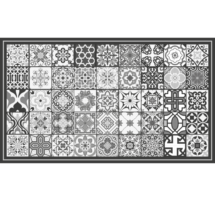 Store enrouleur gris motif mosaïque rustique gris - TenStickers