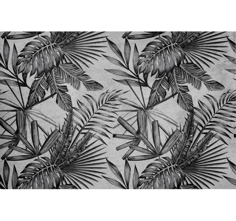Store enrouleur gris plantes en béton - TenStickers