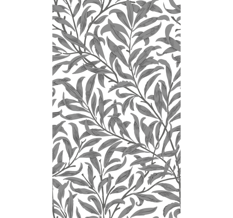 Store enrouleur fleur motif botanique gris - TenStickers