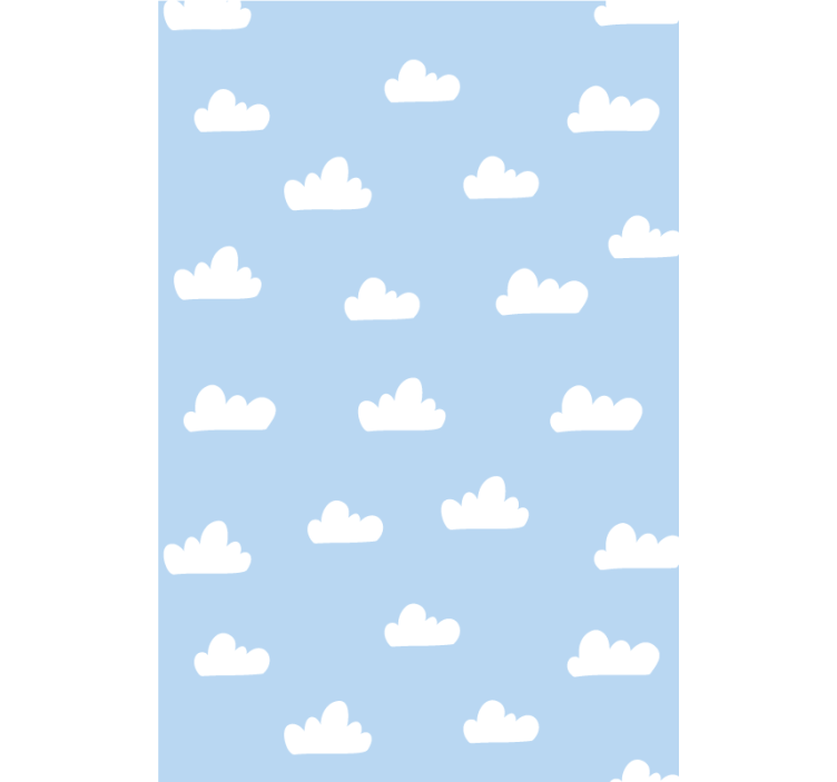 Store enrouleur chambre enfant motif de cumulus - TenStickers