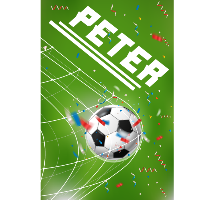 Store enrouleur avec prénom but marqué - TenStickers