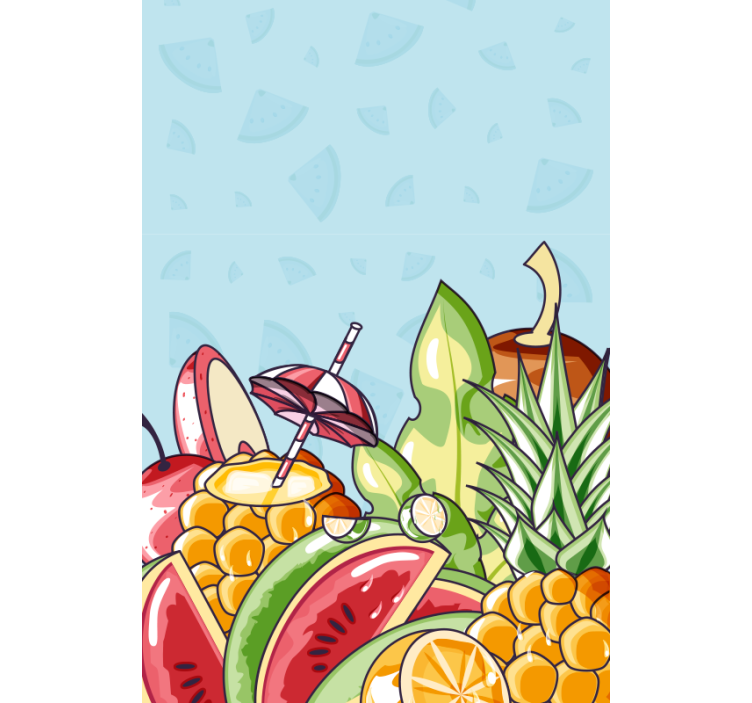Store enrouleur fruits et légumes délice tropical - TenStickers